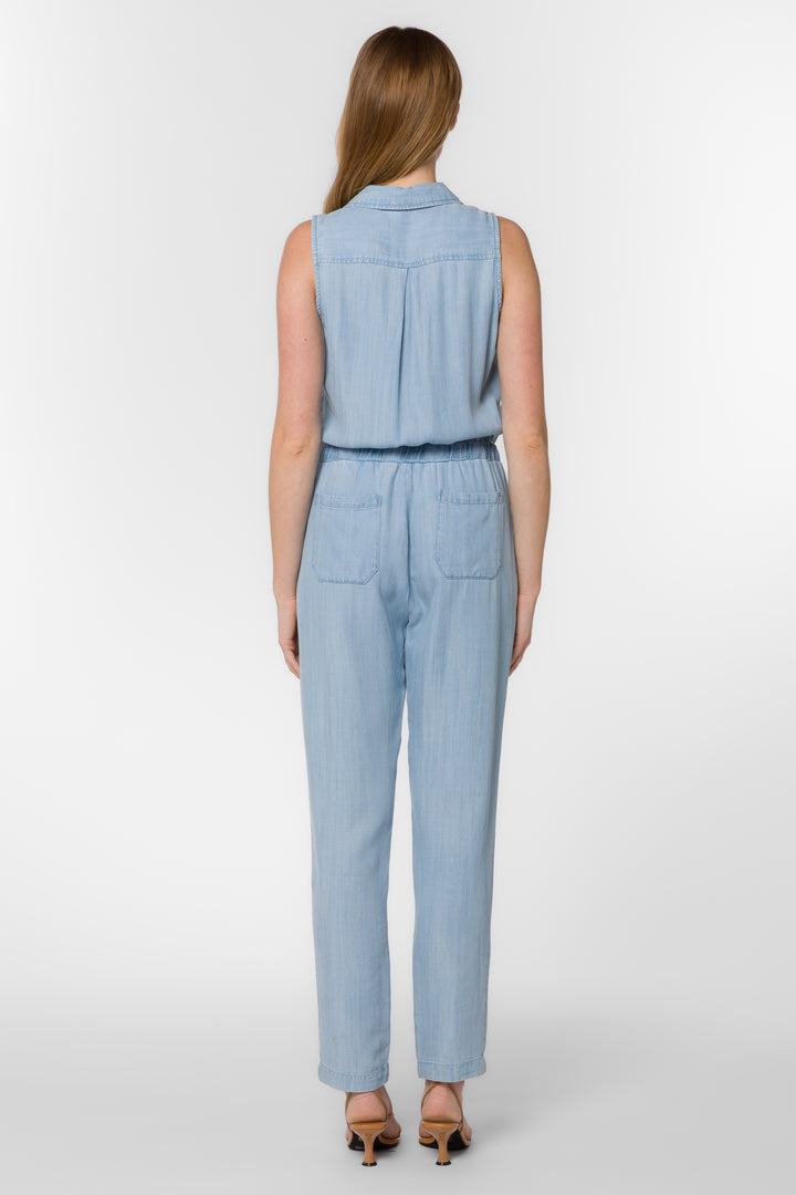 Orilia Light Blue Jumpsuit - Jumpsuits & Rompers - Velvet Heart Clothing