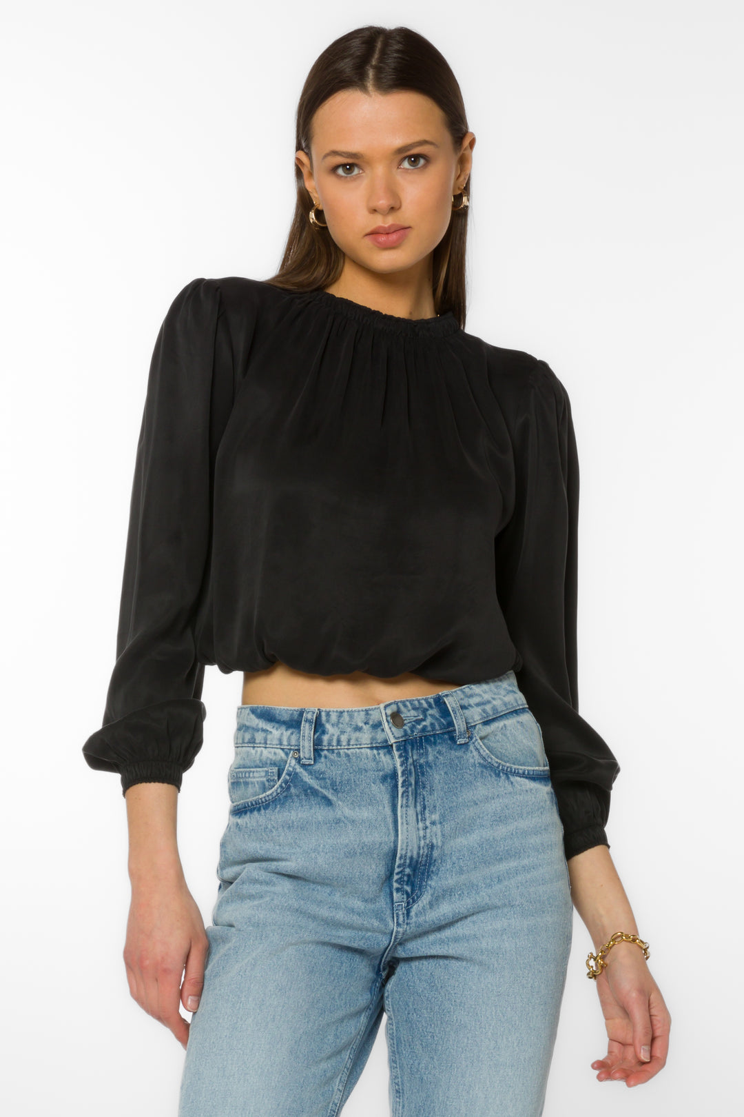 Palma Black Top - Tops - Velvet Heart Clothing