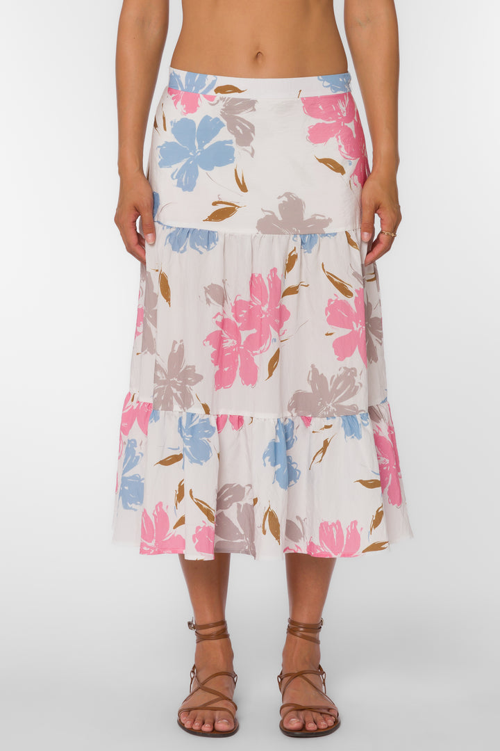 Perla Floral Splash Skirt