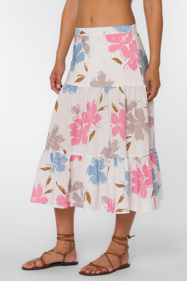 Perla Floral Splash Skirt