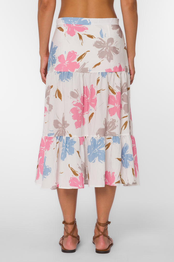 Perla Floral Splash Skirt