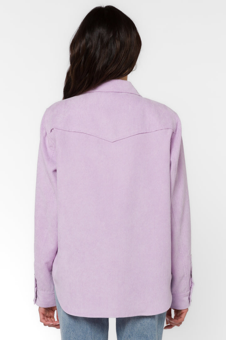 Raquel Pastel Lilac Shirt - Tops - Velvet Heart Clothing