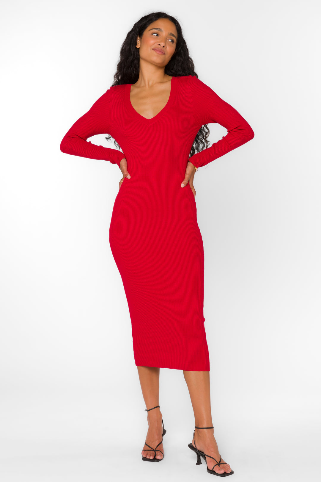 Rasha Red Pepper Dress - Dresses - Velvet Heart Clothing