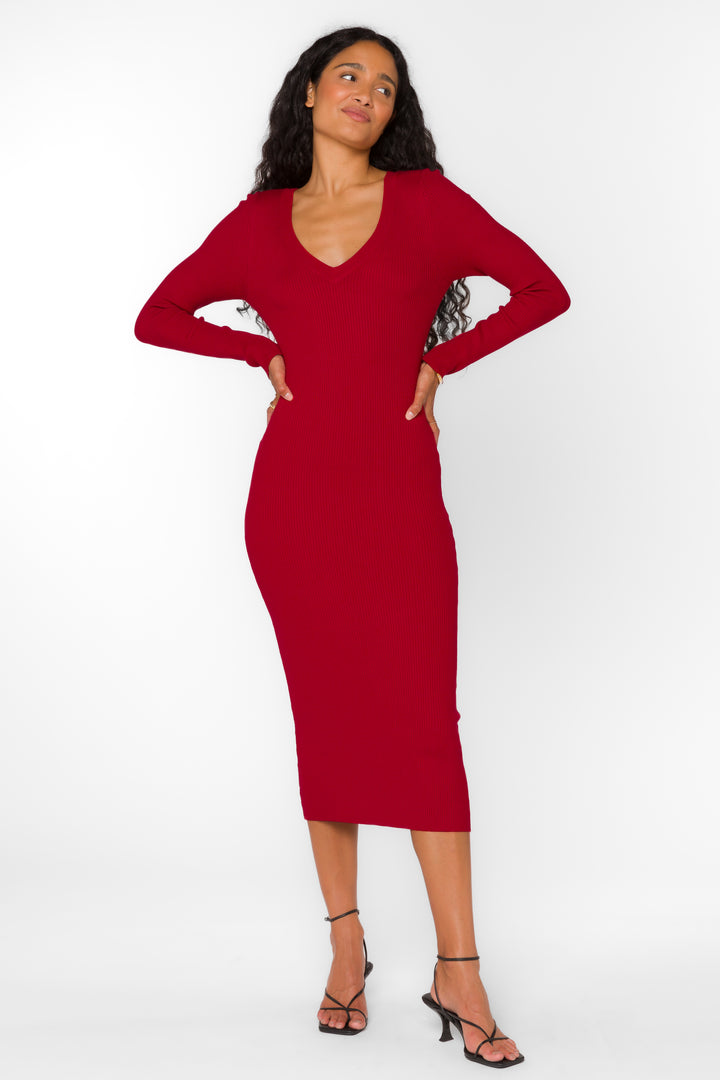 Rasha Red Pepper Dress