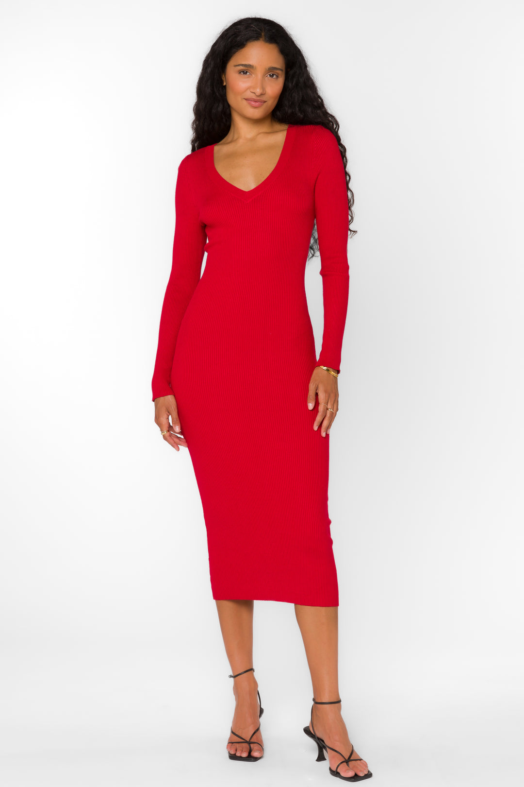 Rasha Red Pepper Dress - Dresses - Velvet Heart Clothing