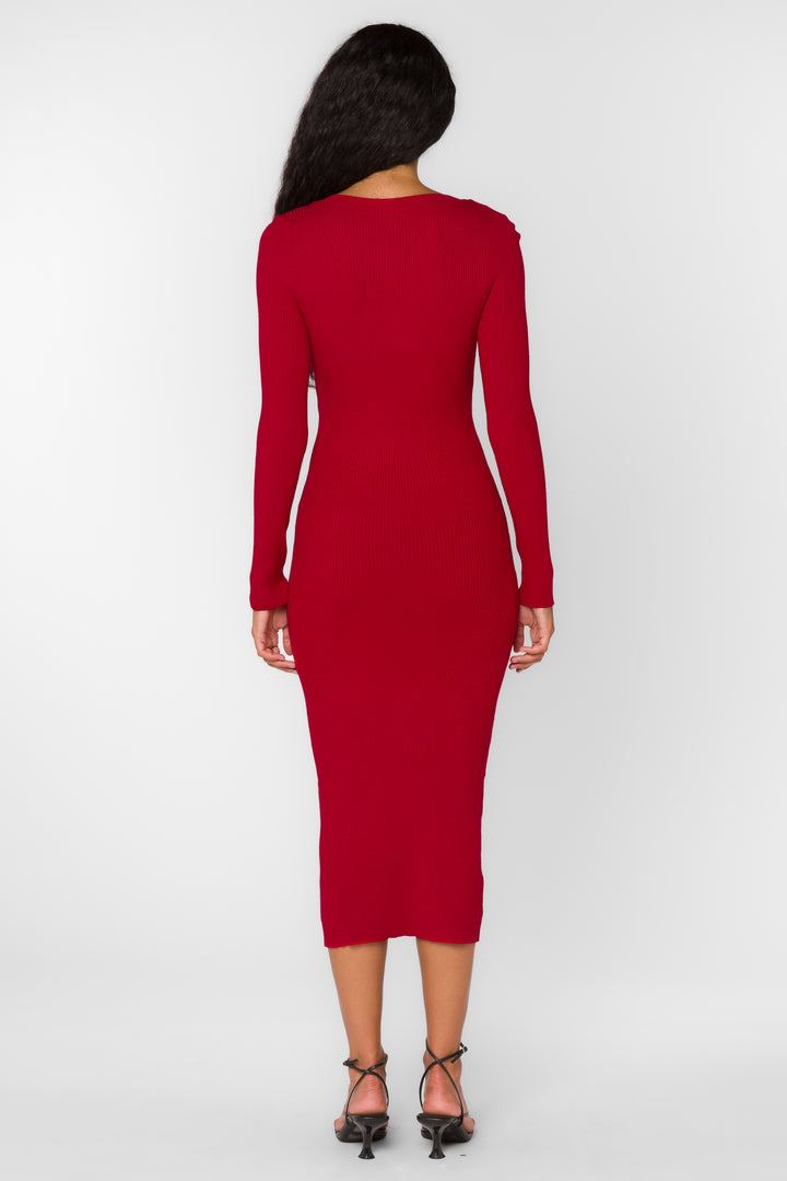 Rasha Red Pepper Dress