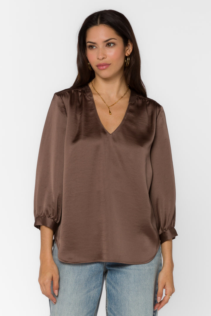 Robyn Brownie Blouse - Tops - Velvet Heart Clothing