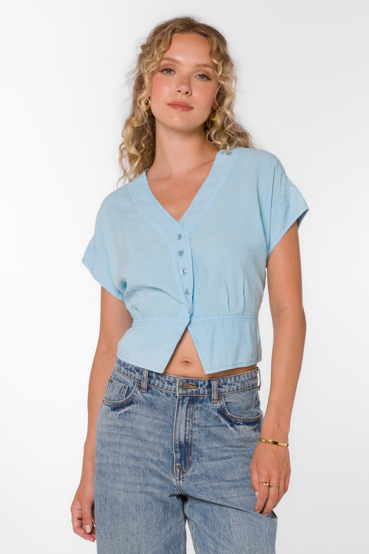 Roden Cool Blue Top