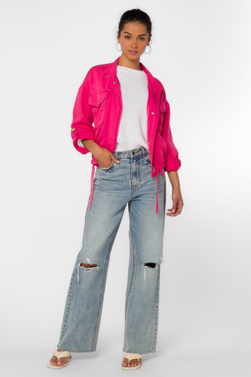 Rogue Pink Berry Jacket - Jackets & Outerwear - Velvet Heart Clothing