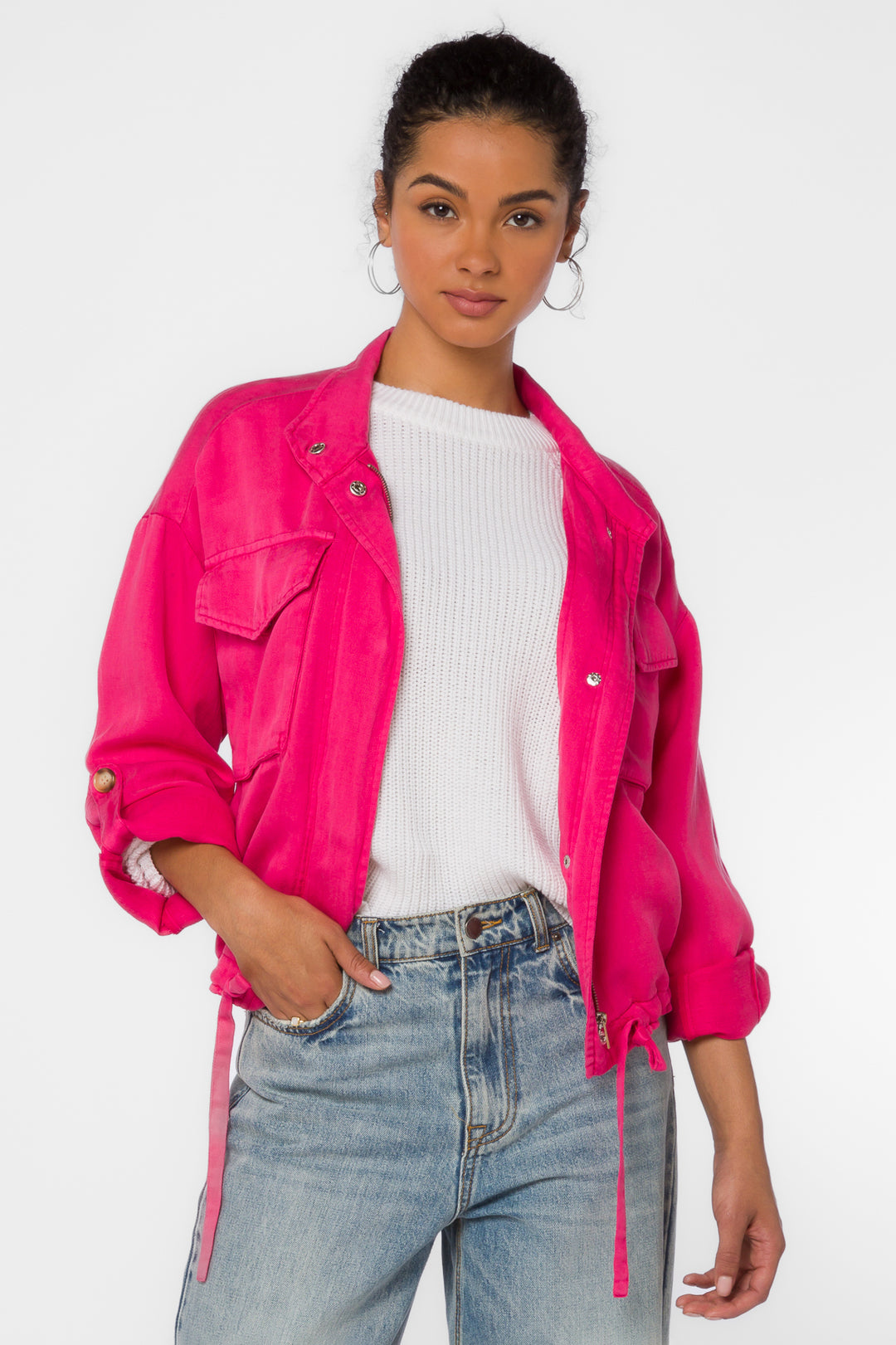 Rogue Pink Berry Jacket - Jackets & Outerwear - Velvet Heart Clothing