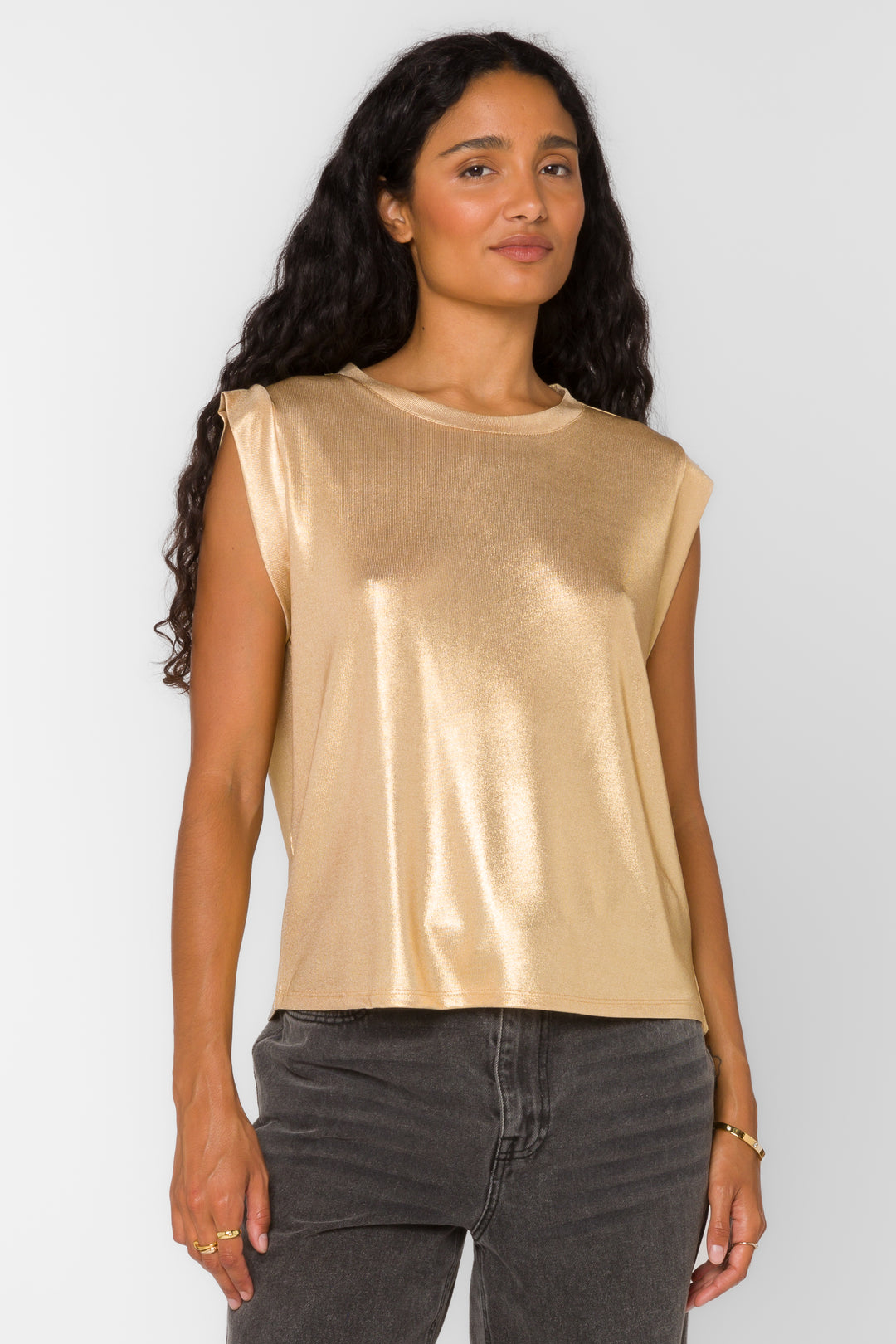 Rossin Gold Top - Tops - Velvet Heart Clothing