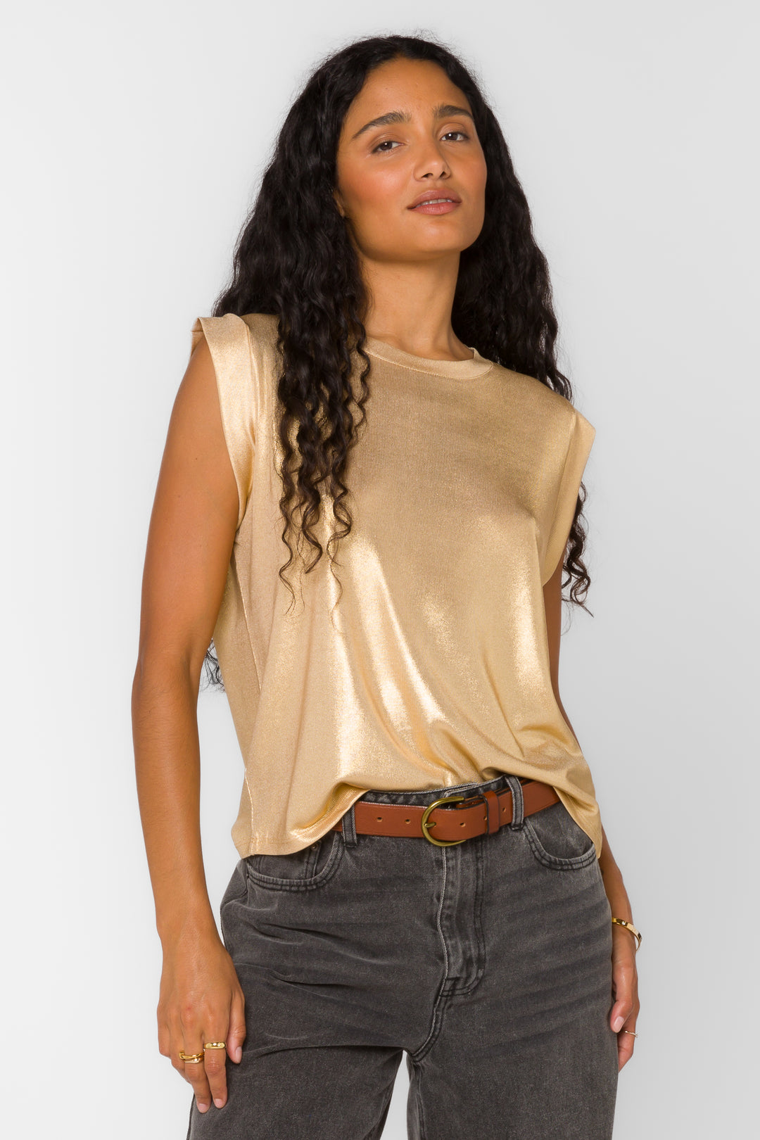 Rossin Gold Top - Tops - Velvet Heart Clothing