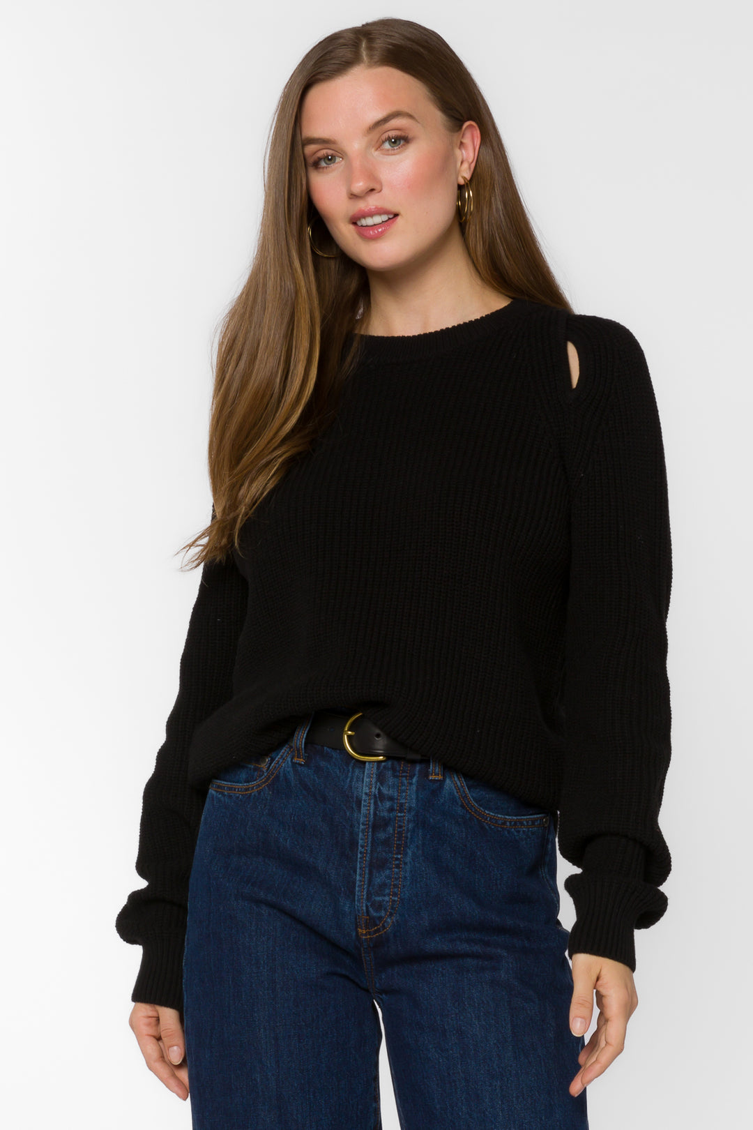 Roya Black Sweater - Sweaters - Velvet Heart Clothing