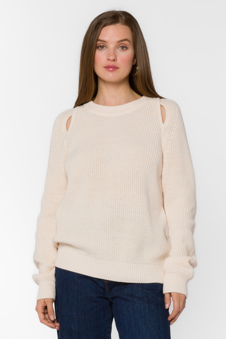 Roya Ivory Sweater - Sweaters - Velvet Heart Clothing