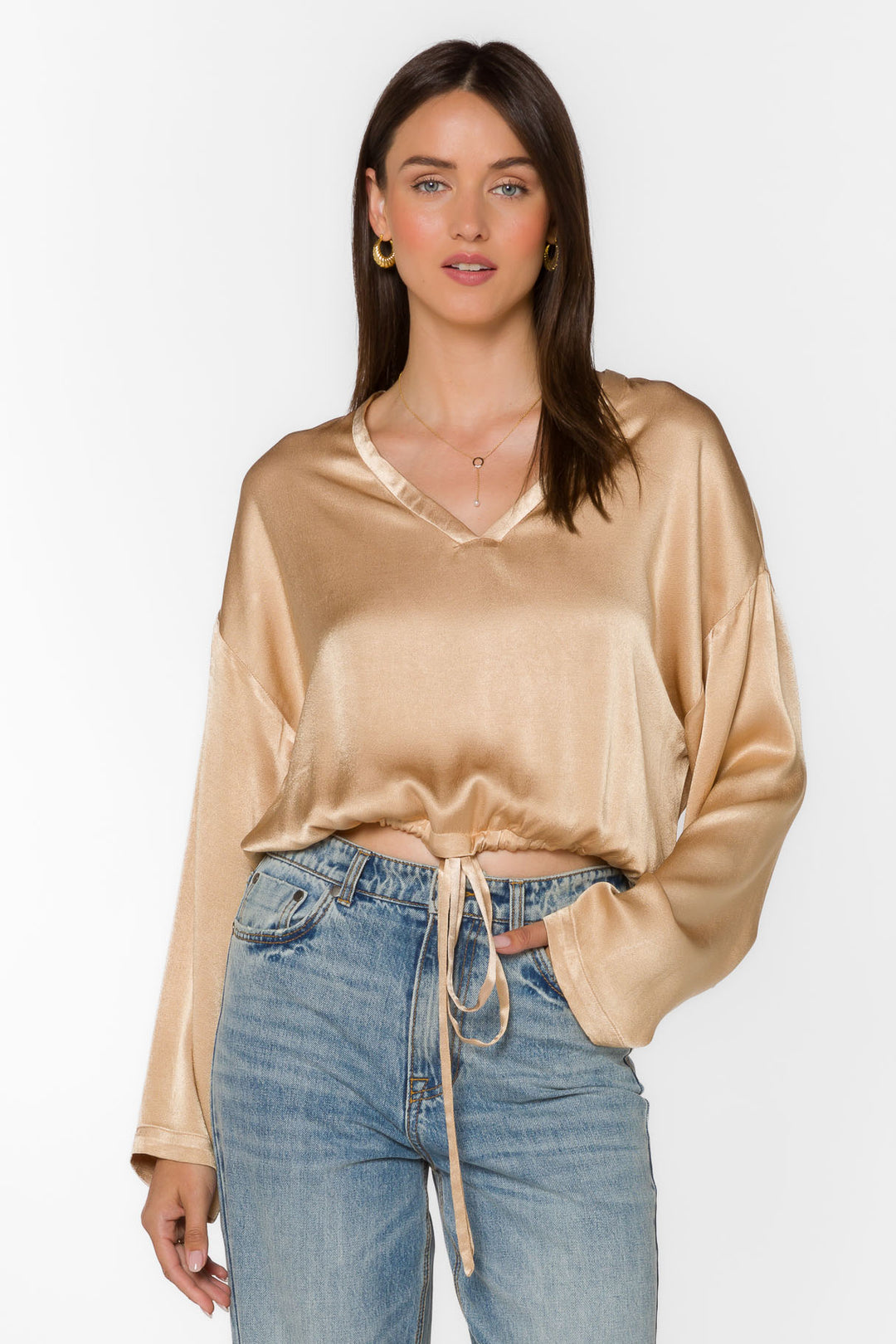 Sadona Sesame Gold Blouse - Tops - Velvet Heart Clothing