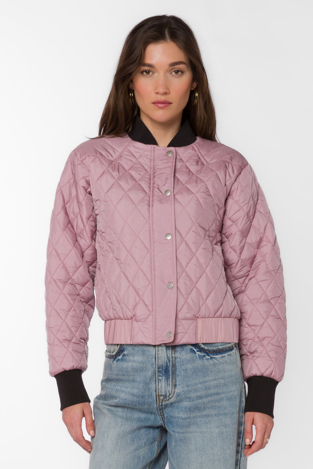 Sakura Muted Mauve Jacket - Jackets & Outerwear - Velvet Heart Clothing