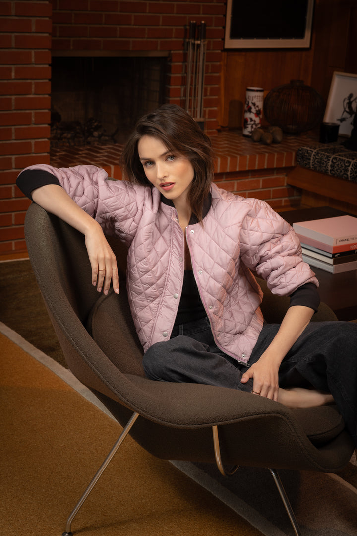 Sakura Muted Mauve Jacket - Jackets & Outerwear - Velvet Heart Clothing