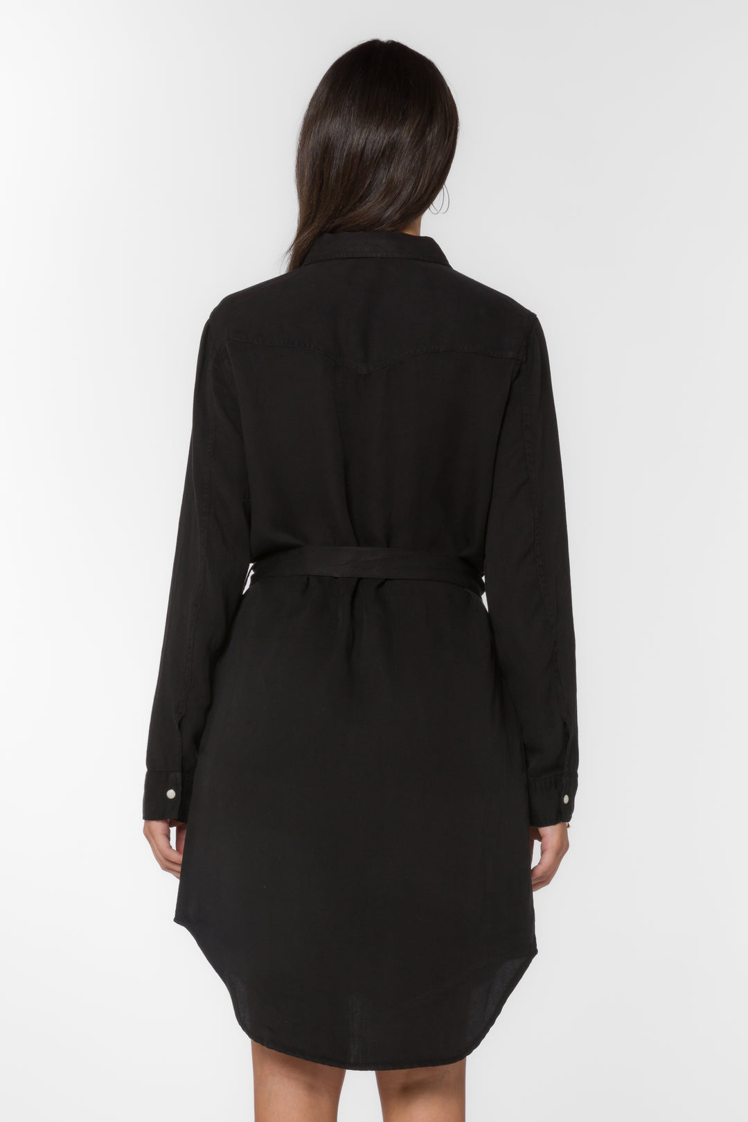 Sharilyn Black Shirtdress - Dresses - Velvet Heart Clothing