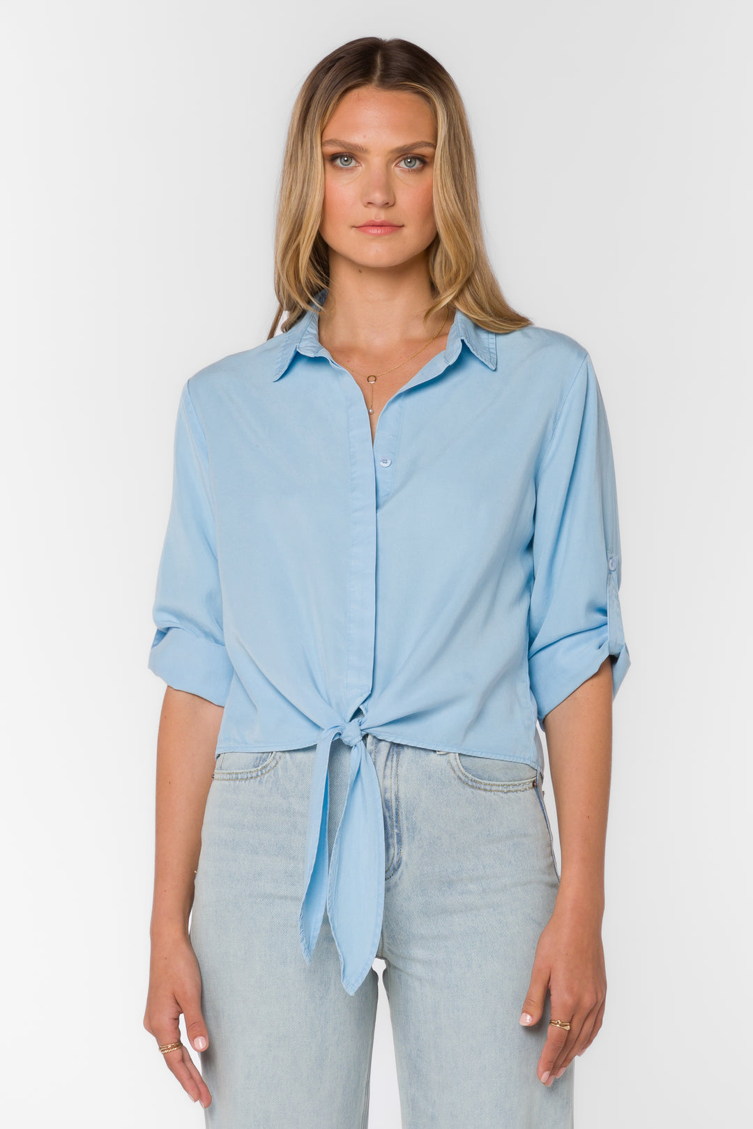 Solange Cool Blue Shirt