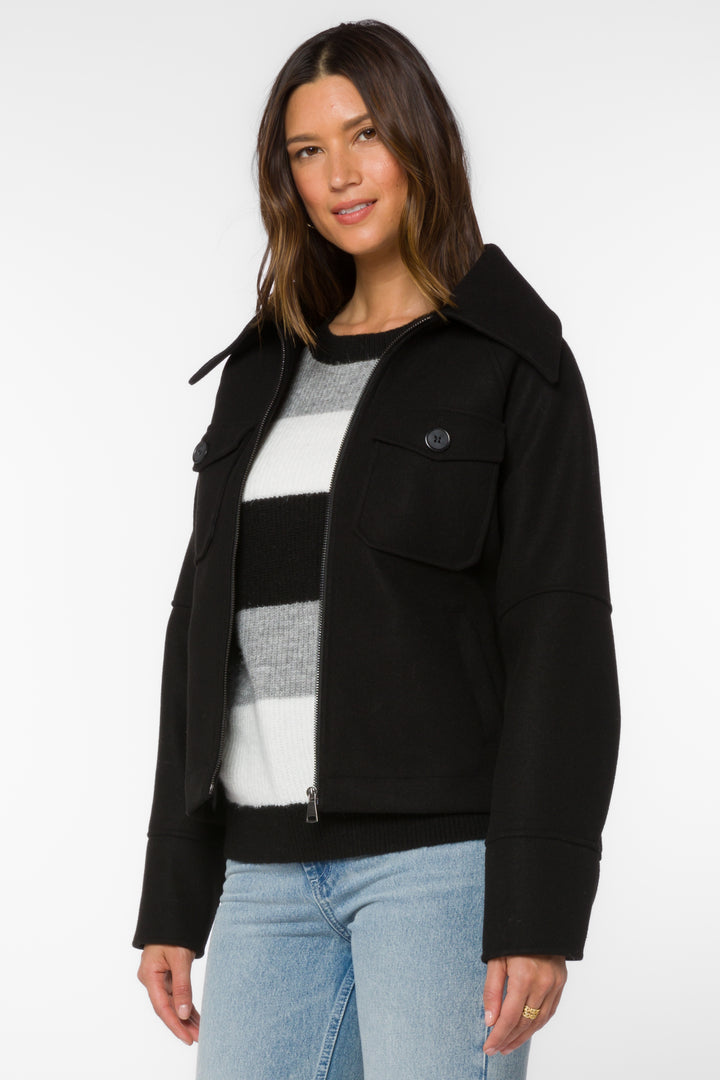 Stassi Black Jacket - Jackets & Outerwear - Velvet Heart Clothing