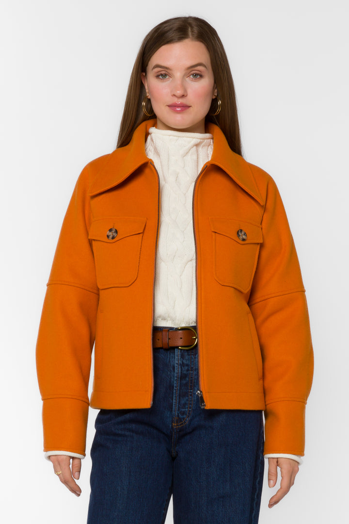 Stassi Pumpkin Jacket - Jackets & Outerwear - Velvet Heart Clothing