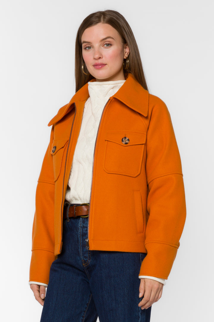 Stassi Pumpkin Jacket - Jackets & Outerwear - Velvet Heart Clothing