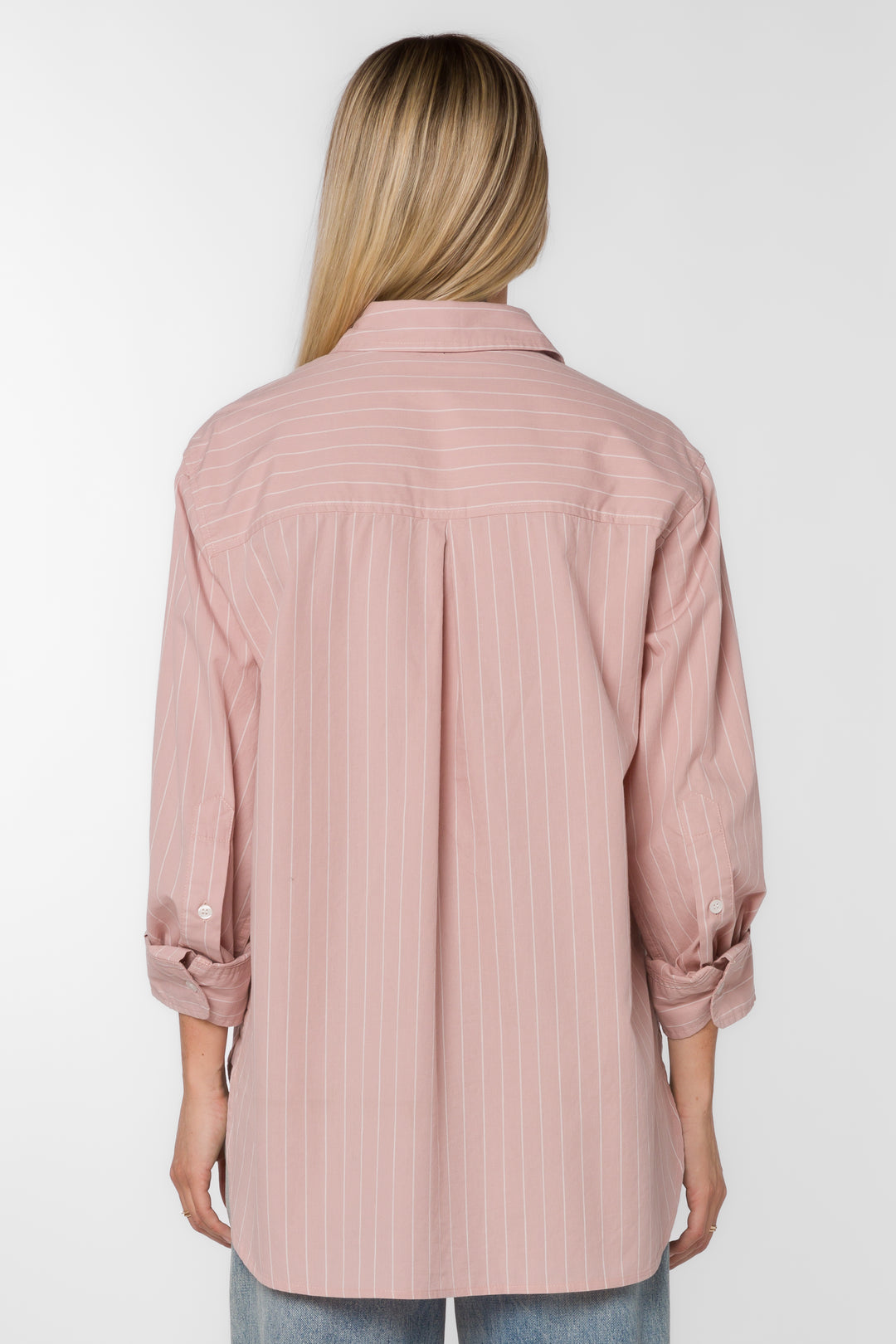 Suri Mauve Stripe Shirt - Tops - Velvet Heart Clothing