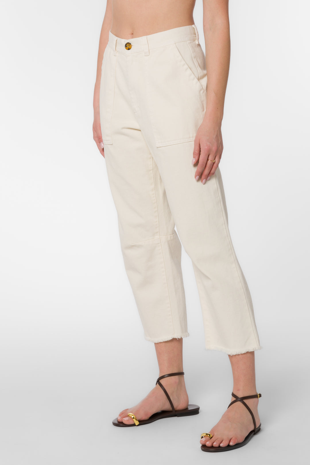 Sydney Ivory Pants - Pants - Velvet Heart Clothing