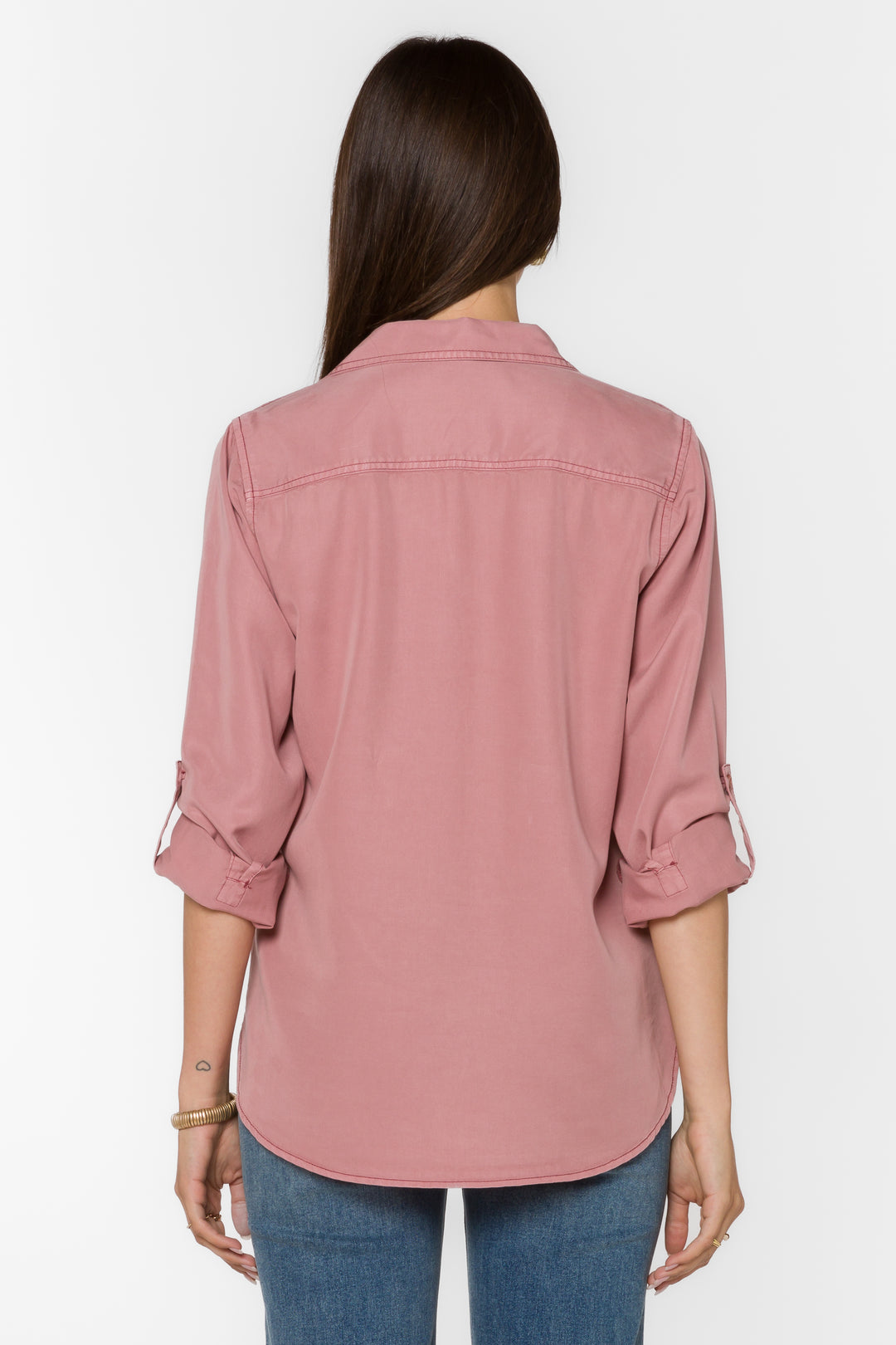 Talma Muted Mauve Shirt - Tops - Velvet Heart Clothing