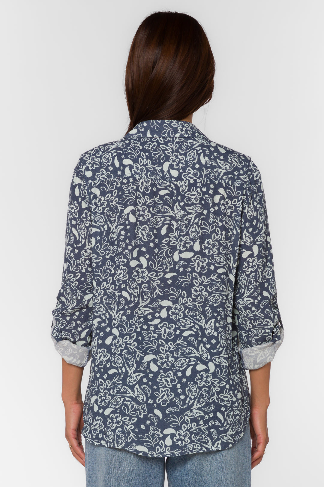 Talma Navy Floral Shirt