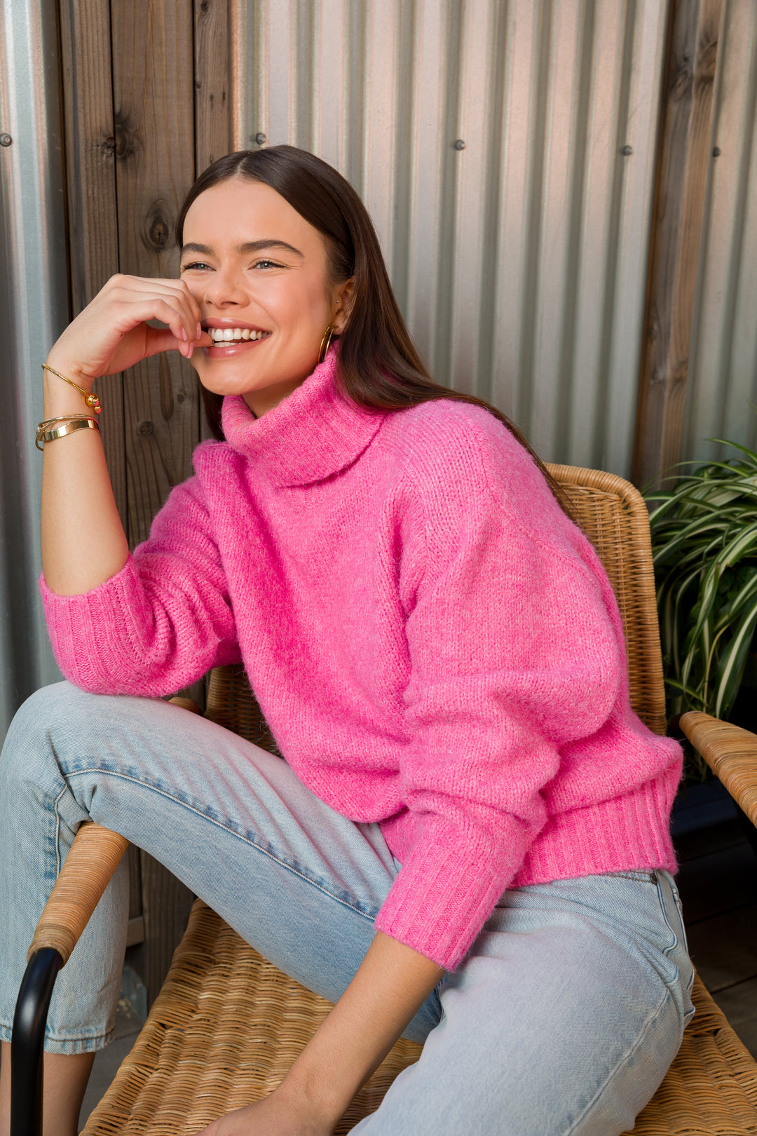 Tillie Pink Sweater - Sweaters - Velvet Heart Clothing