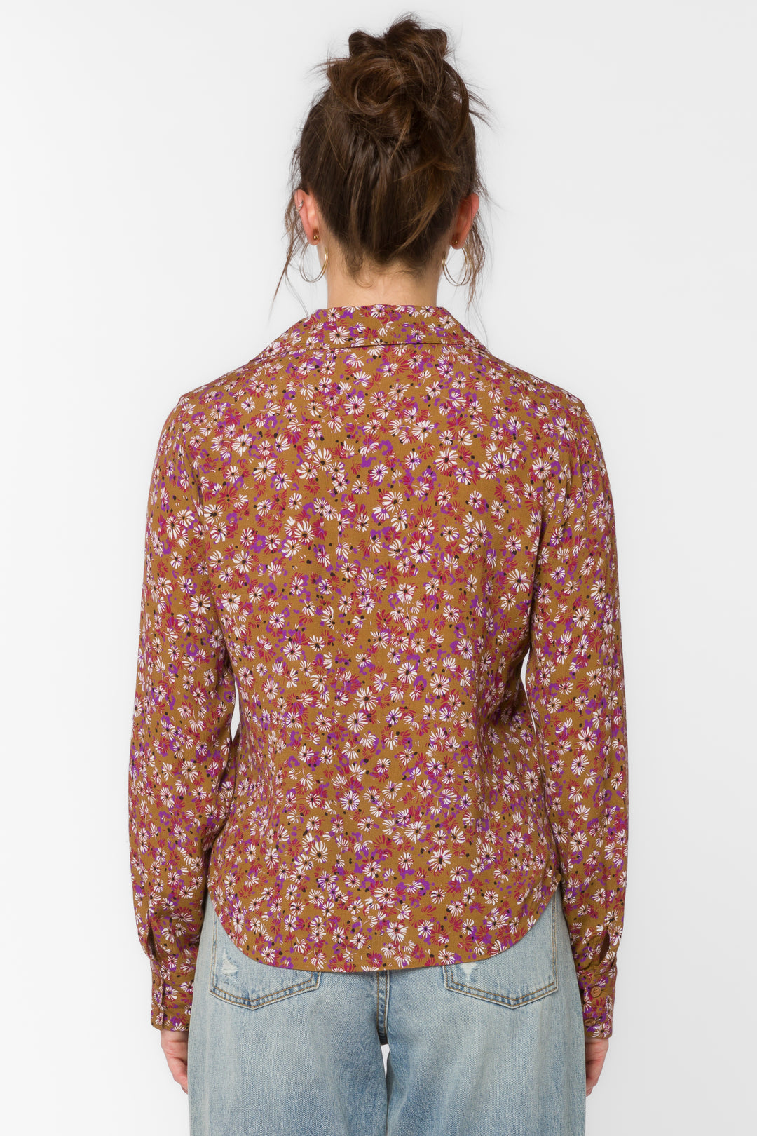 Tucker Golden Ditsy Floral Shirt - Tops - Velvet Heart Clothing