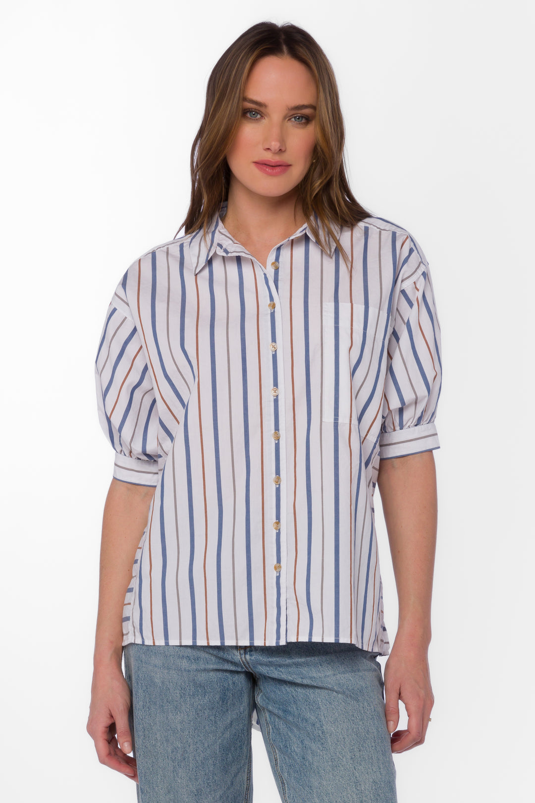 Tyler Blue Striped Shirt