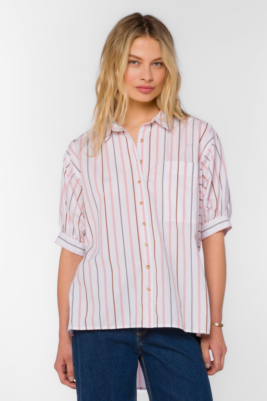 Tyler Pink Striped Shirt