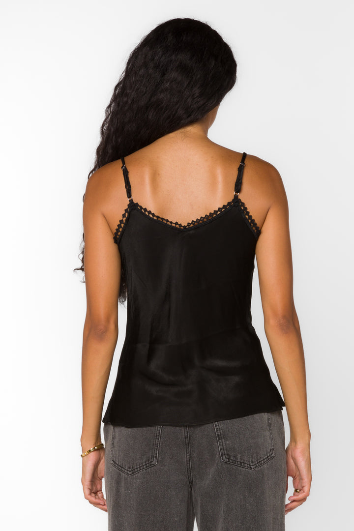 Vivian Black Cami - Tops - Velvet Heart Clothing