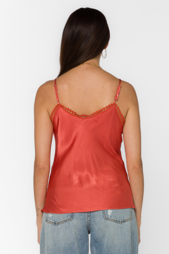 Vivian Burnt Sienna Cami - Tops - Velvet Heart Clothing