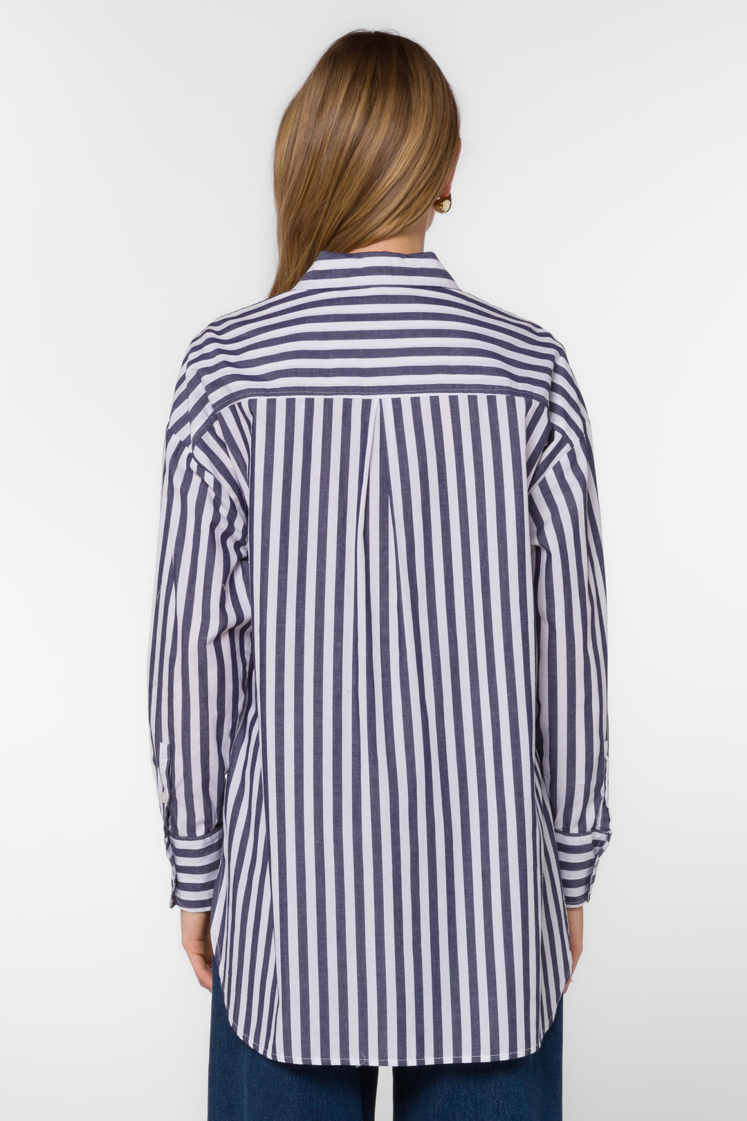 Waylon Navy Stripe Shirt