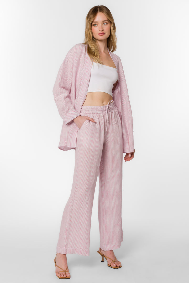 Wendy Canyon Rose Stripe Pants - Bottoms - Velvet Heart Clothing