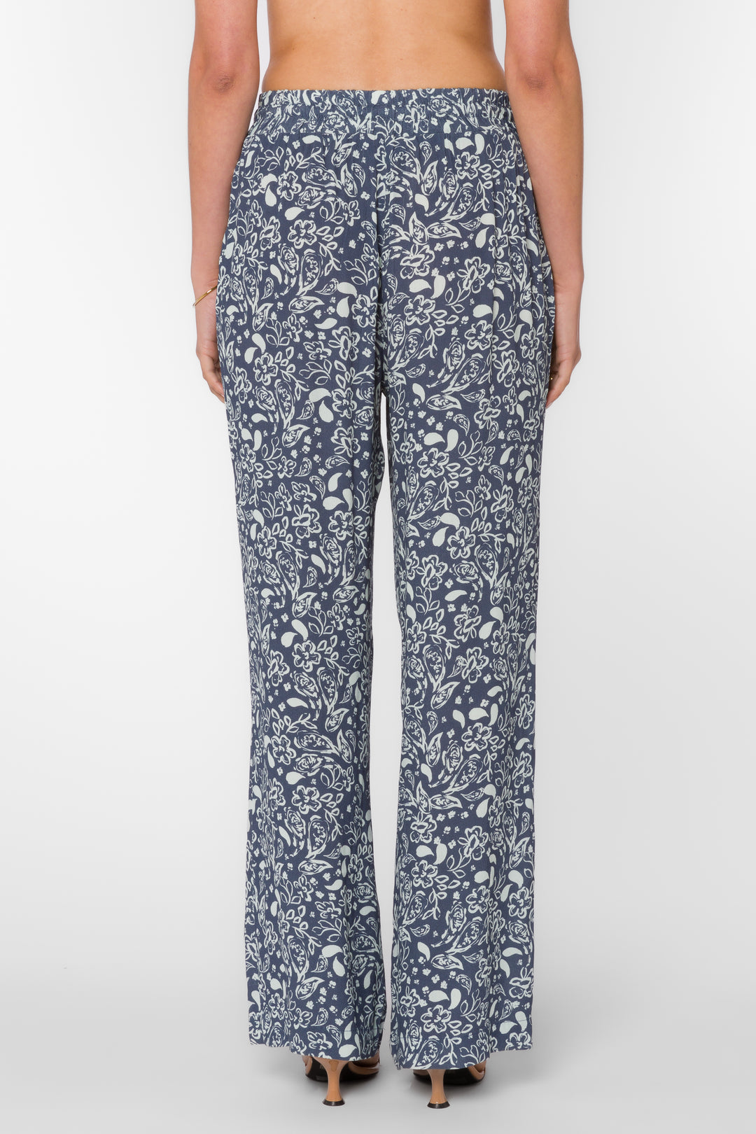 Wendy Navy Floral Pants