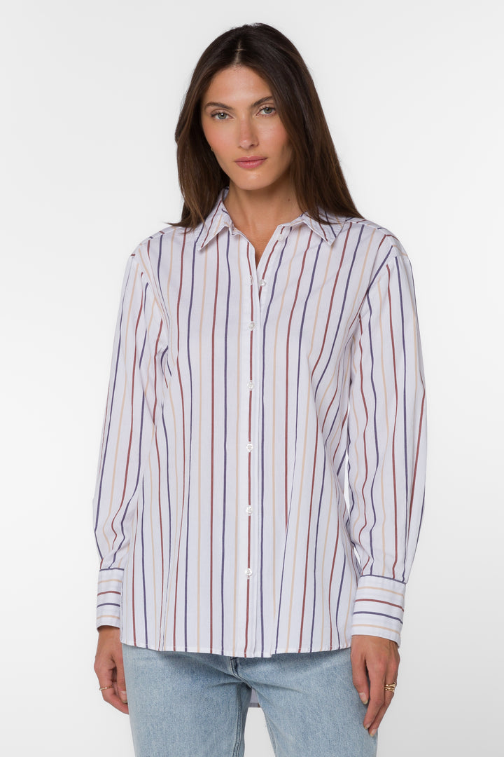 Westerly Dusk Blue Stripe Shirt