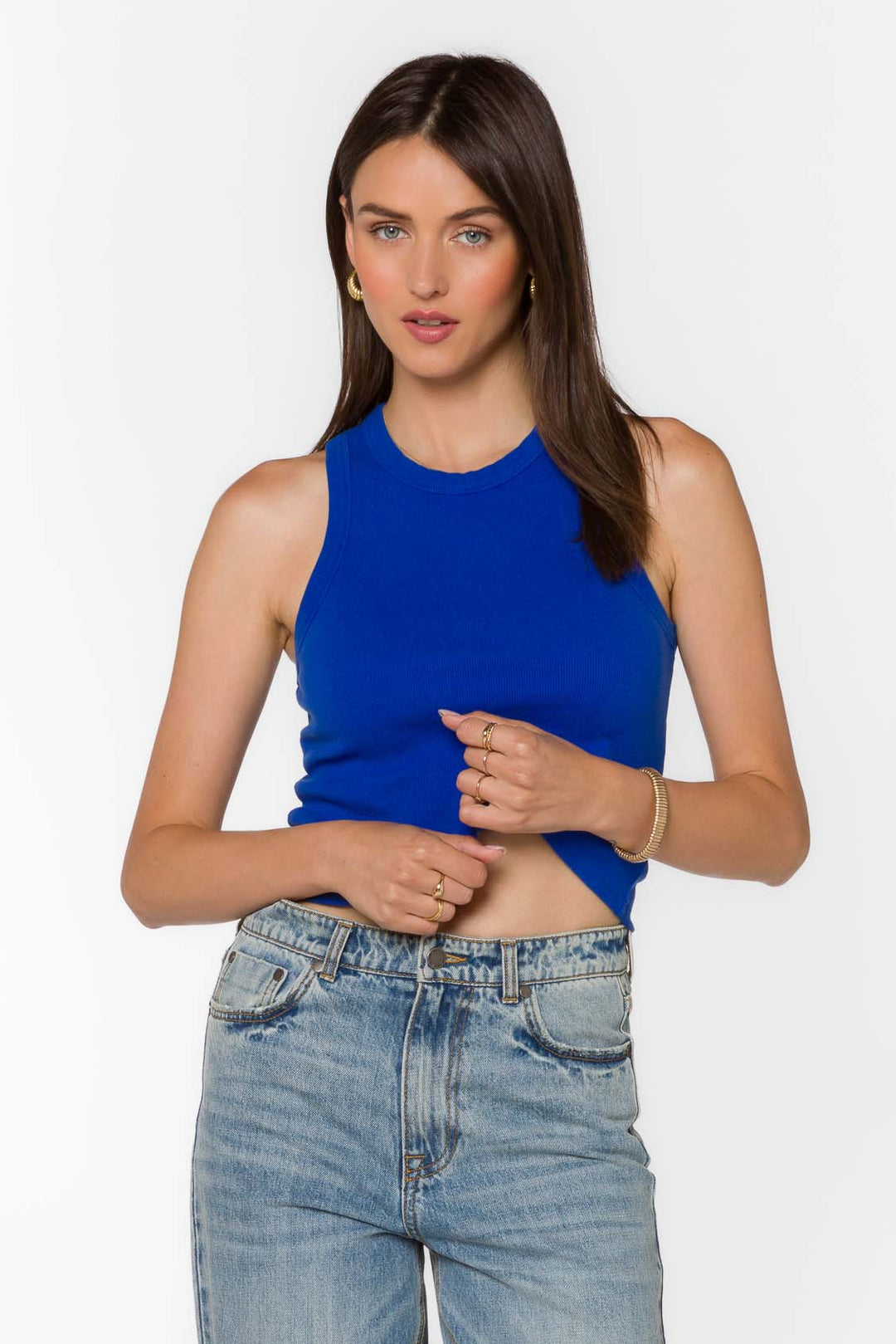 Weston Dazzling Blue Top - Tops - Velvet Heart Clothing